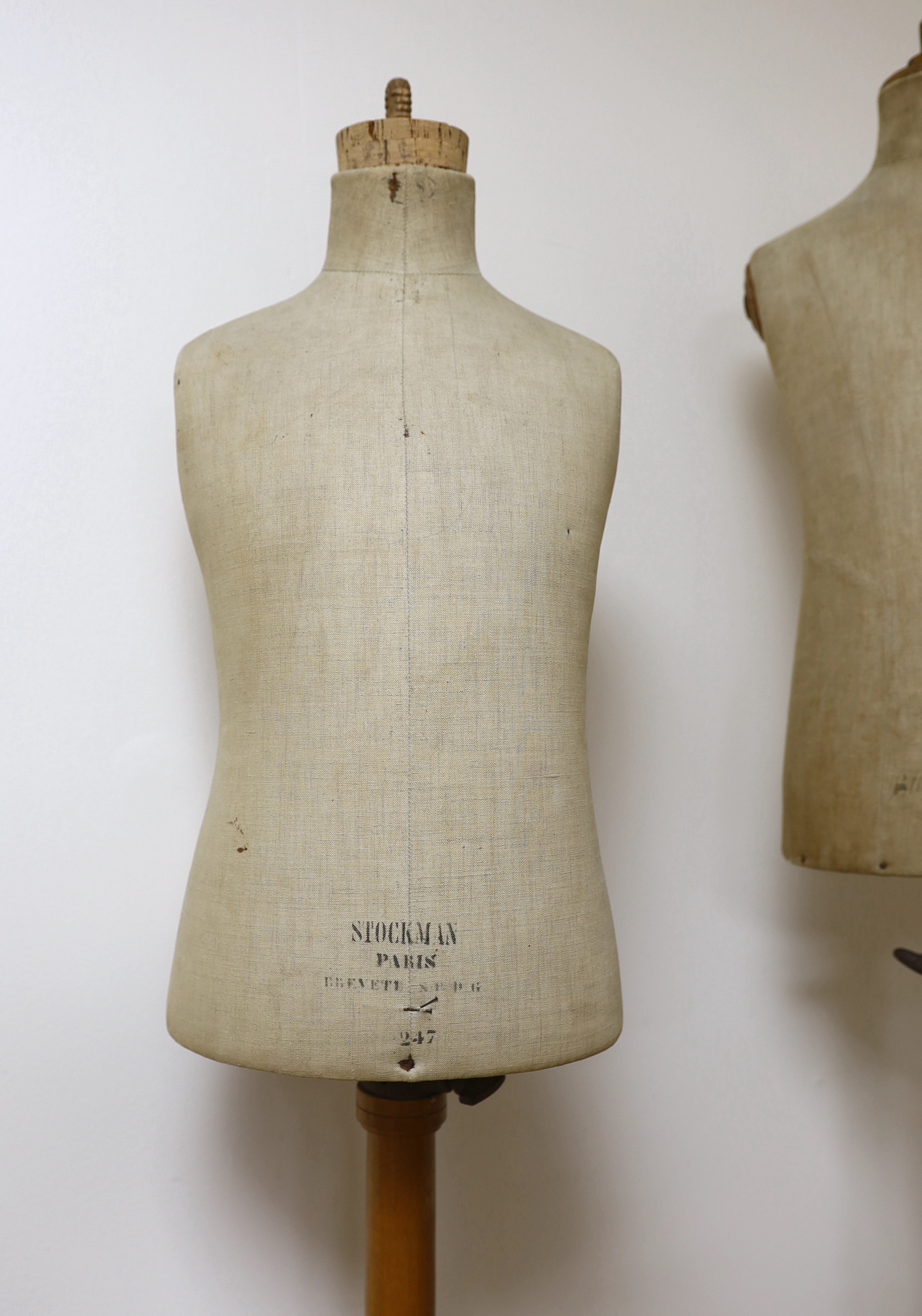 A Stockman Siegel, Paris child’s mannequin and another similar mannequin, approximately 112 high